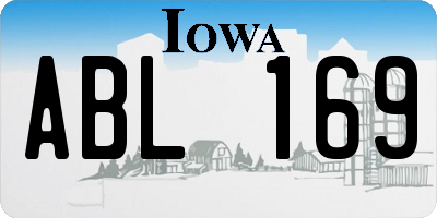 IA license plate ABL169