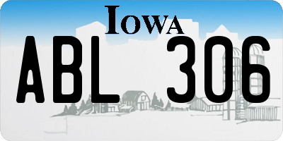 IA license plate ABL306