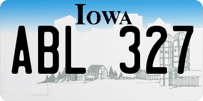 IA license plate ABL327