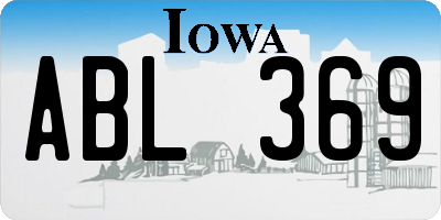 IA license plate ABL369