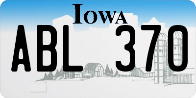 IA license plate ABL370