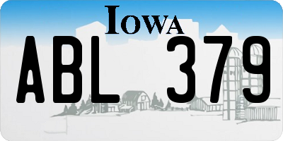 IA license plate ABL379