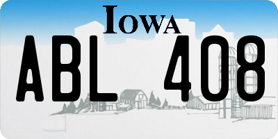 IA license plate ABL408