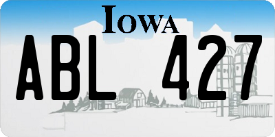 IA license plate ABL427
