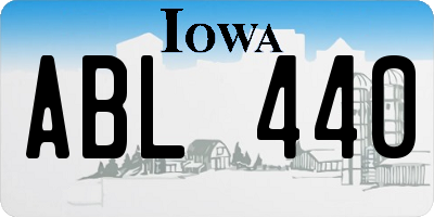 IA license plate ABL440