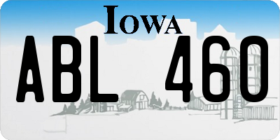 IA license plate ABL460