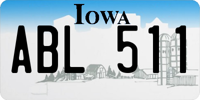 IA license plate ABL511