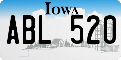 IA license plate ABL520