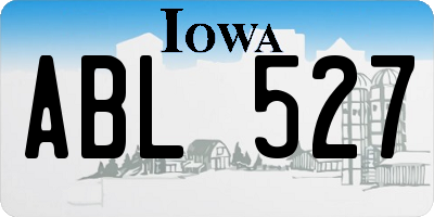 IA license plate ABL527