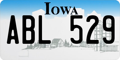 IA license plate ABL529