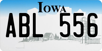 IA license plate ABL556