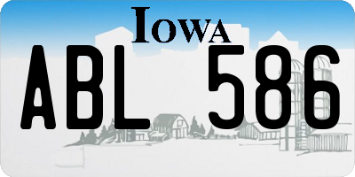 IA license plate ABL586