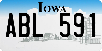 IA license plate ABL591