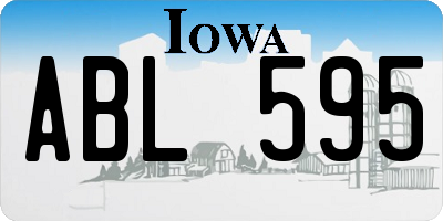IA license plate ABL595