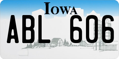 IA license plate ABL606