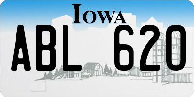 IA license plate ABL620