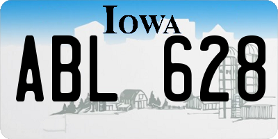 IA license plate ABL628