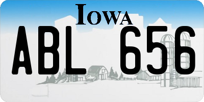 IA license plate ABL656