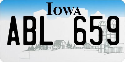 IA license plate ABL659
