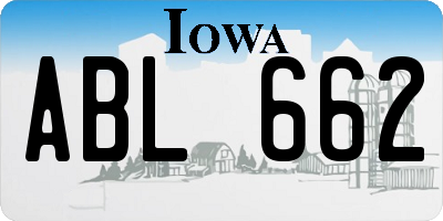 IA license plate ABL662