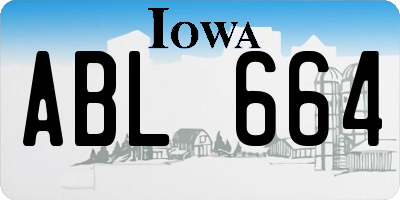 IA license plate ABL664