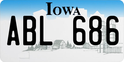 IA license plate ABL686
