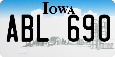 IA license plate ABL690