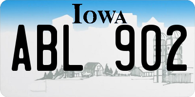 IA license plate ABL902