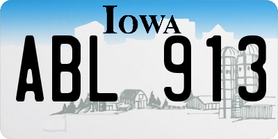 IA license plate ABL913
