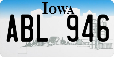 IA license plate ABL946