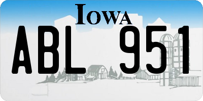 IA license plate ABL951