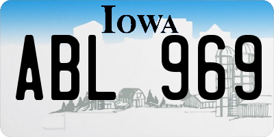 IA license plate ABL969