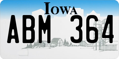 IA license plate ABM364