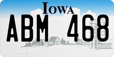 IA license plate ABM468