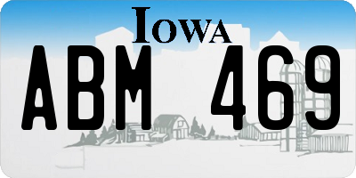 IA license plate ABM469