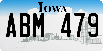 IA license plate ABM479