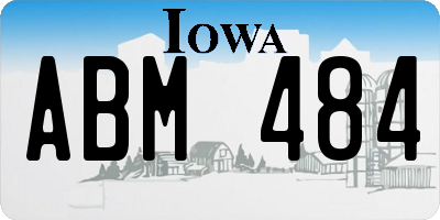 IA license plate ABM484