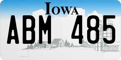 IA license plate ABM485