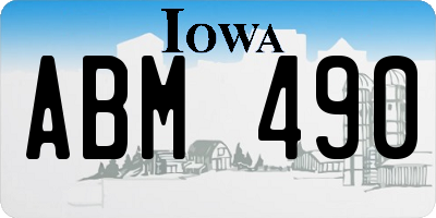IA license plate ABM490