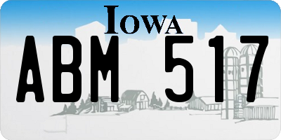 IA license plate ABM517
