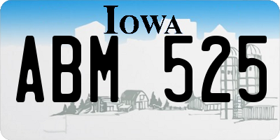 IA license plate ABM525