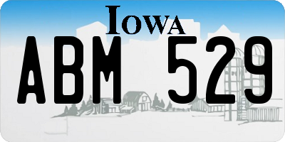 IA license plate ABM529