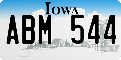 IA license plate ABM544