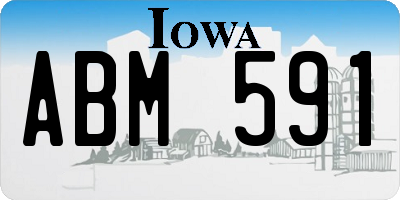 IA license plate ABM591