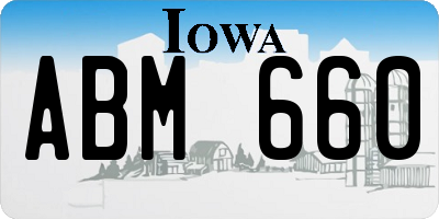 IA license plate ABM660