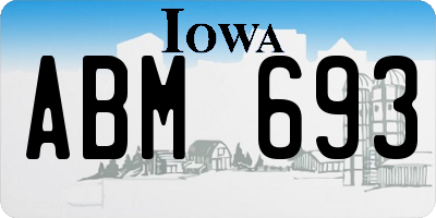 IA license plate ABM693