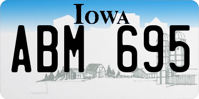 IA license plate ABM695