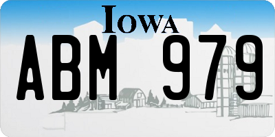 IA license plate ABM979