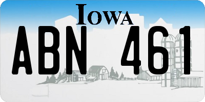 IA license plate ABN461