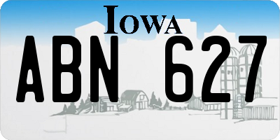 IA license plate ABN627